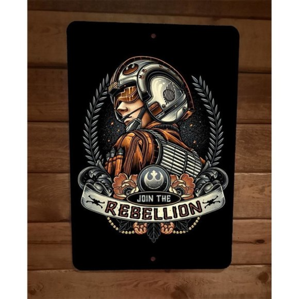 Join the Rebellion 8x12 Metal Wall‎ Sign Poster Star Wars
